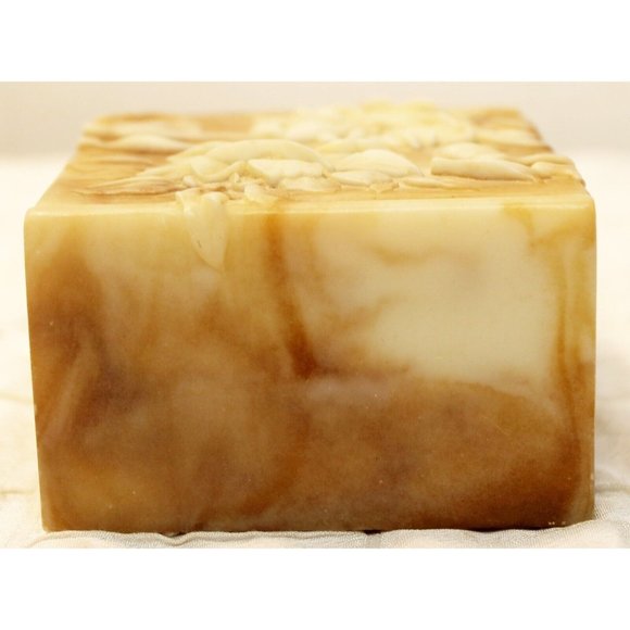 Avondale Small Trinket Box Brown Beige Genuine Crushed Glass Smooth Finish 3D - Picture 5 of 9